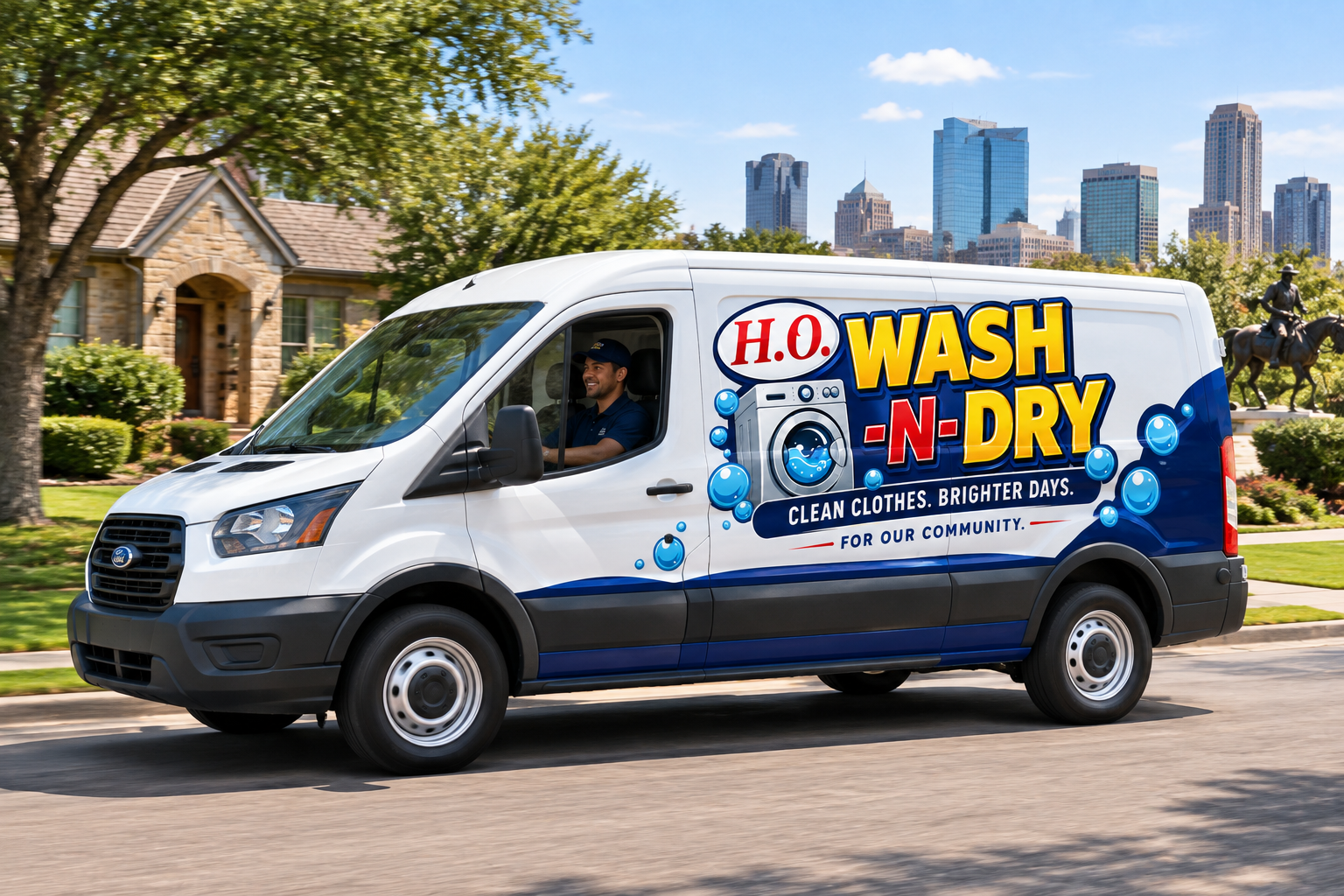 Laundry Delivery Van
